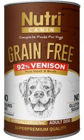 Nutri Canin Tahılsız Geyik Etli Patatesli Köpek Konservesi 400 Gr(skt.04/2028)