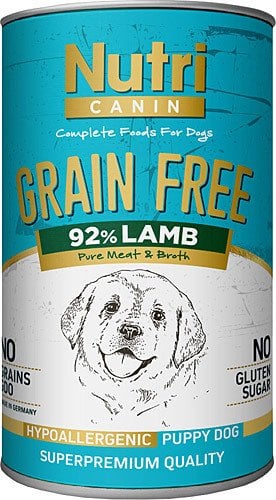Nutri Canine Puppy Lamb Tahılsız Kuzulu Yavru Köpek Konservesi 400 Gr(skt.10/2024)