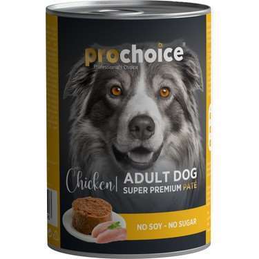 Prochoice Tavuk Etli Tahılsız Pate Yetişkin Köpek Konservesi 400 Gr(stt.06/2028)