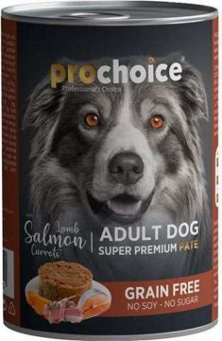 Prochoice Kuzu Etli Somonlu Havuçlu Ezme Konserve Köpek Maması 400 Gr(stt.11/2028)