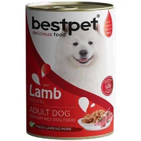 Bestpet Kuzu Etli Parça Etli Köpek Konservesi 400 gr(stt.06/2026)