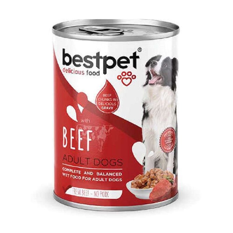 Bestpet Sığır Etli Jöleli Yetişkin Köpek Konservesi 400 Gr(stt.12/2027)