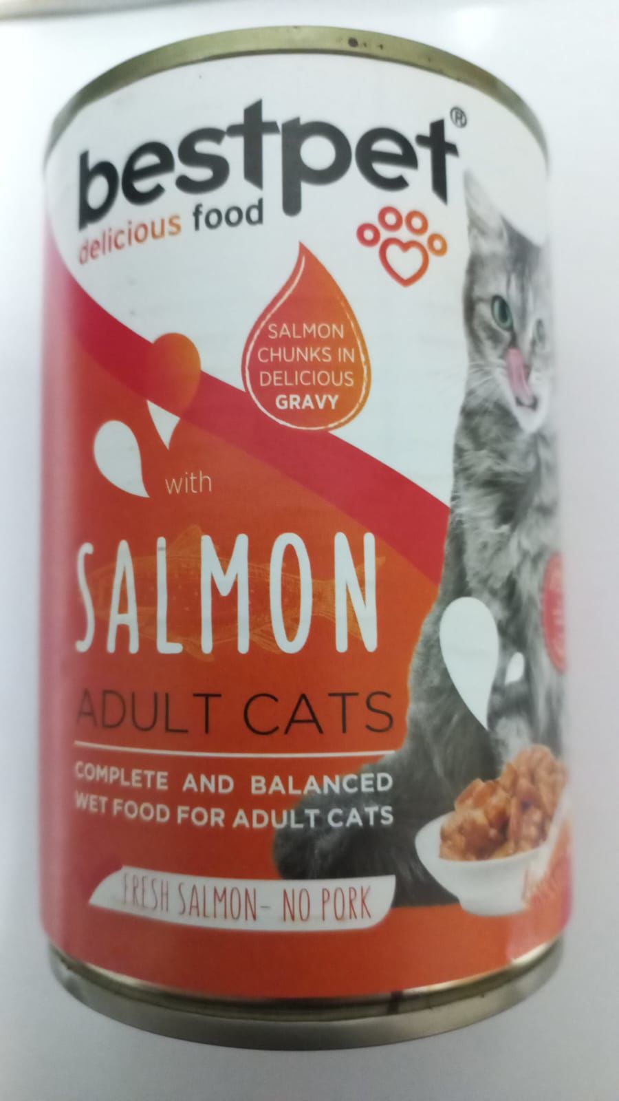 Bestpet Somonlu Yetişkin Kedi Konservesi 400 gr (stt.08/2027)