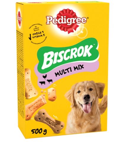 Pedigree Biscrok Multi Mix Köpek Ödül Bisküvisi 500 G(stt.06/2027)
