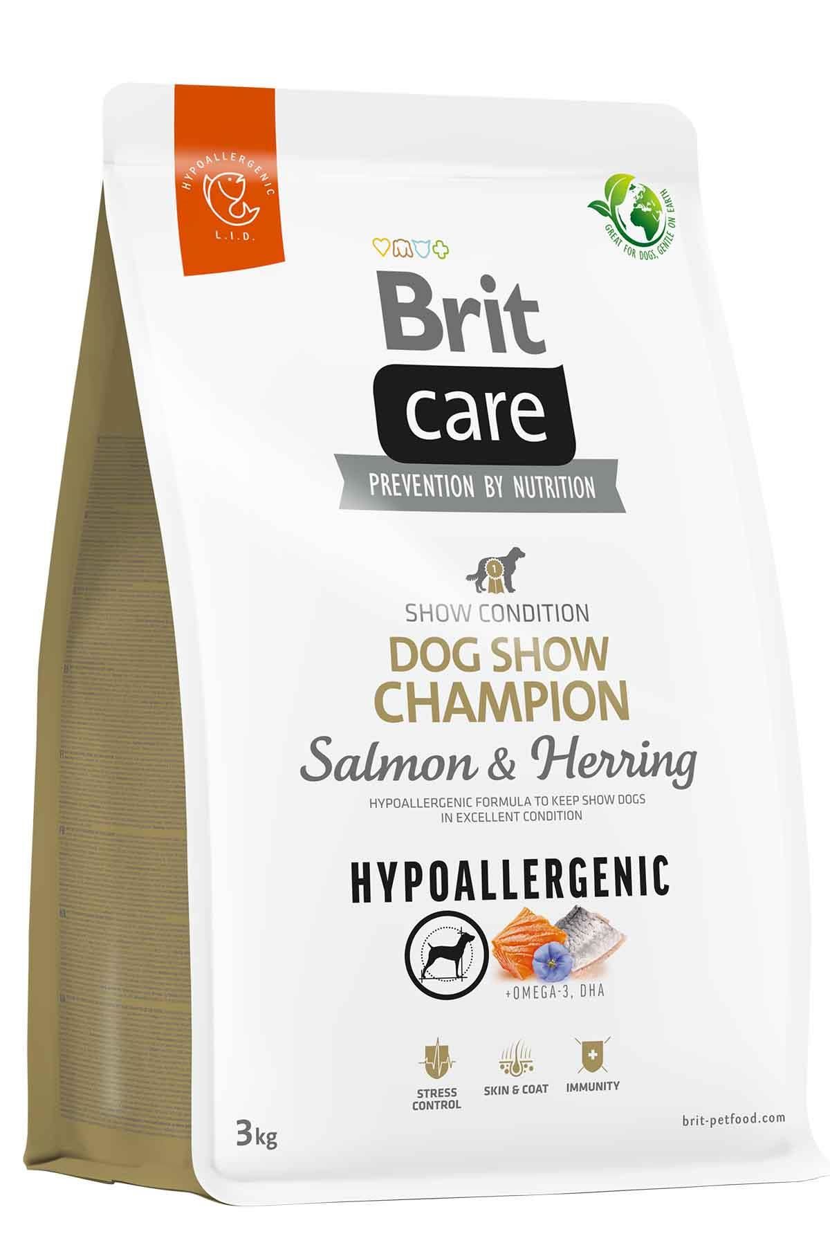 Brit Care Dog Chow Shampion Salmon & Hearing Hypoalerjenik Yetişkin Köpek Maması 3 kg ( stt: 08/2026)