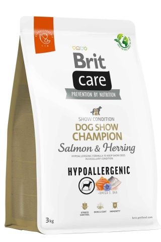 Brit Care Dog Chow Shampion Salmon & Hearing Hypoalerjenik Yetişkin Köpek Maması 3 kg ( stt: 07/2027)