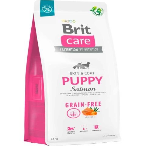 Brit Care Skin  Coat Puppy Tahılsız Somonlu Yavru Köpek Maması 12 kg (stt:12/2026)