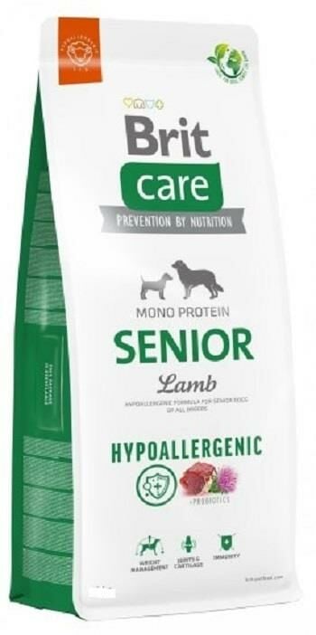 Brit Care Senior Mono Protein Hipoalerjenik Kuzu Etli Yaşlı Köpek Maması 12 kg (stt:07/2026)