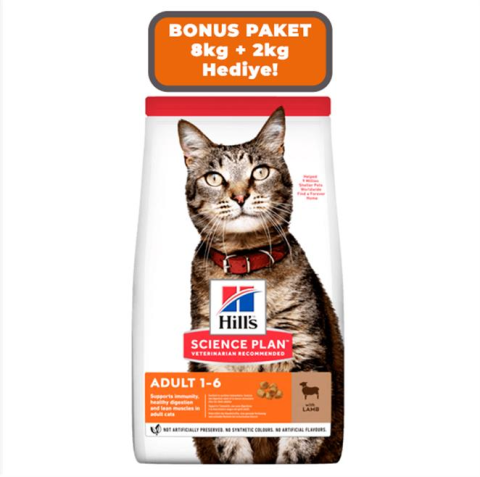 Hills Science Plan Optimal Care Adult Lamb Kuzu Etli Yetişkin Kedi Maması 10 kg (stt.07/2027)