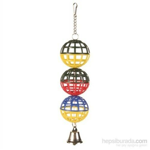 Trixie Muhabbet Kuşu Oyuncağı, Zilli Toplar 4, 5cm