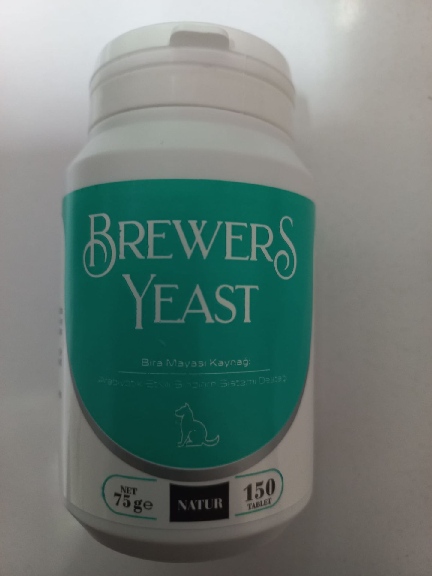 Natur Brewers Yeast Köpekler İçin Sarımsaklı Maya 150 Tablet(stt.08/2026)