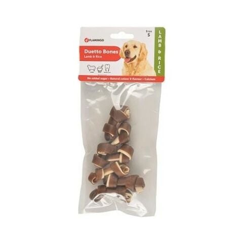Flamingo Twisted Bones Kuzu Etli Köpek Küçük Kemik Ödülleri  S  6 Adet (90gr)