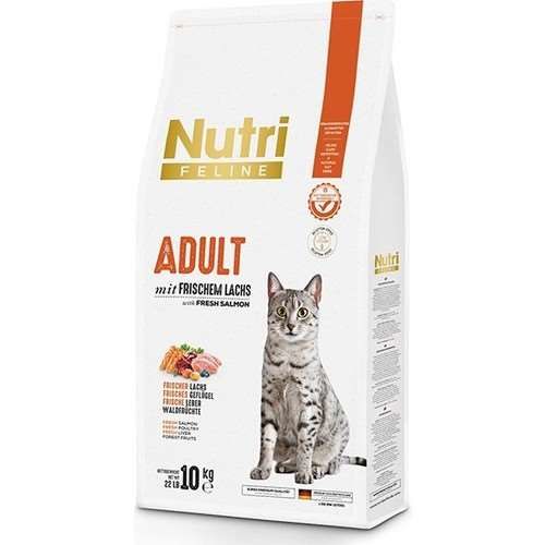 Nutri Feline Taze Somonlu Yetişkin Kedi Maması 10 kg (stt: 02/2028)
