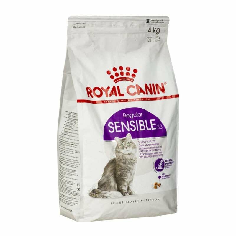 Royal Canin Sensible 33 Sindirim Hassasiyetli Yetişkin Kedi Maması 4 kg (stt: 12/2026)