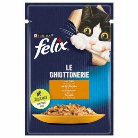 Felix Jöle içinde Tavuk Etli Kedi Konservesi 85 gr (stt:03/2028)