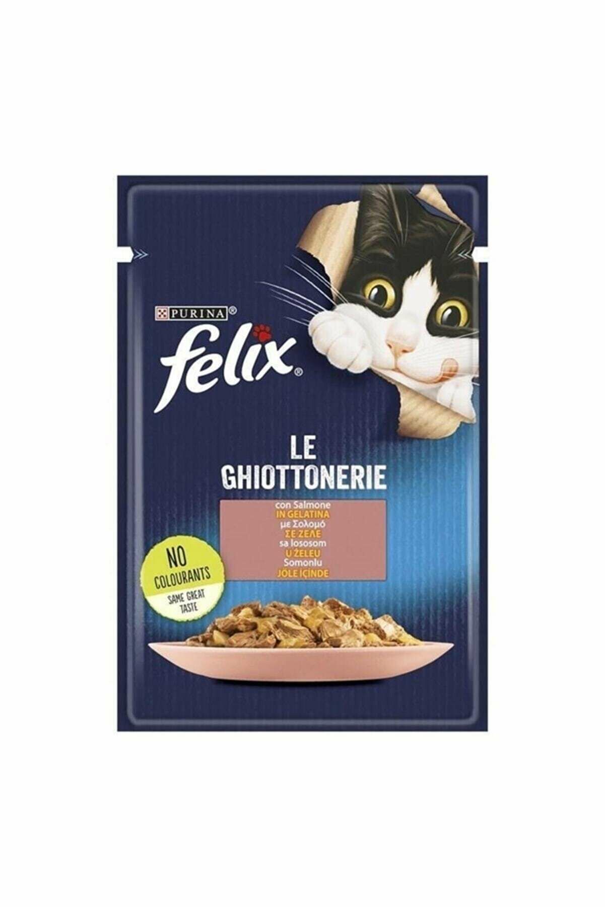 Felix Jöle içinde Somonlu Kedi Konservesi 85 gr.