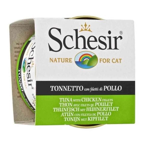 Schesir Ton Balıklı ve Tavuklu Kedi Konservesi 85 Gr (stt:03/2027)