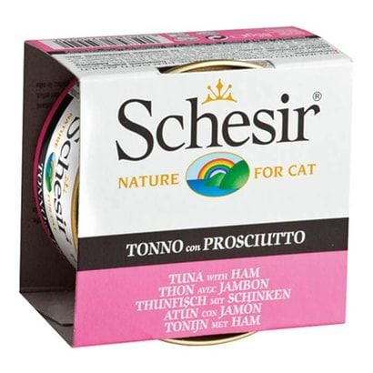 Schesir Ton Balıklı ve Jambonlu Jöleli Kedi Konservesi 85 Gr (stt:03/2027)