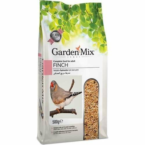 Gardenmix  Platin Finches Hint Bülbülü Yemi 500 gr (stt.04/2028)