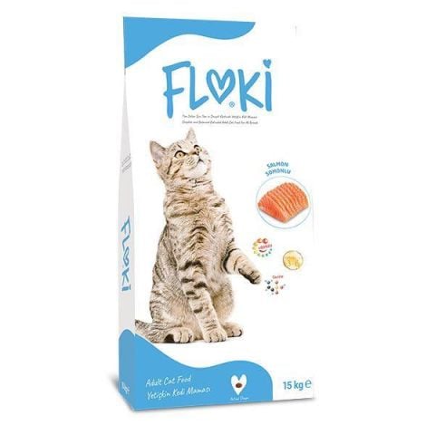Floki Somonlu Yetişkin Kedi Maması 15 kg(stt:08/2025)