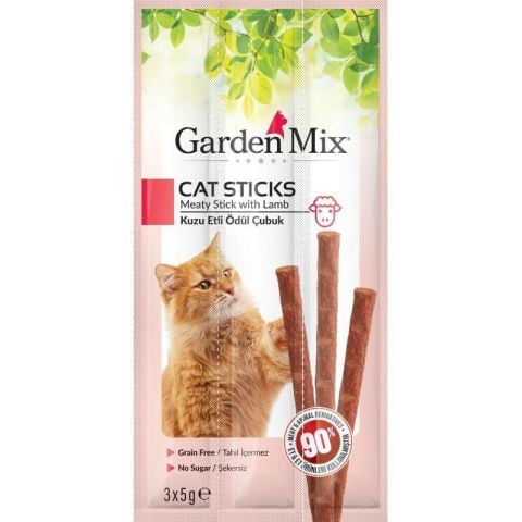 Gardenmix Kuzu Etli Kedi Ödül Maması 3 x 5 gr (stt:09/2025)