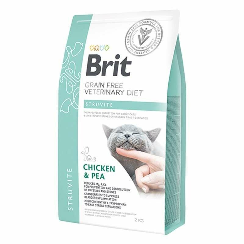 Brit Veterinary Diet Struvite İdrar Yolu Sağlığı için Tahılsız Kedi Maması 2 kg (stt:08/2027)