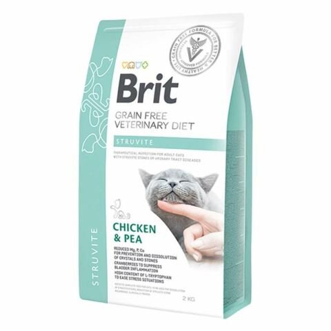 Brit Veterinary Diet Struvite İdrar Yolu Sağlığı için Tahılsız Kedi Maması 2 kg (stt:08/2026)