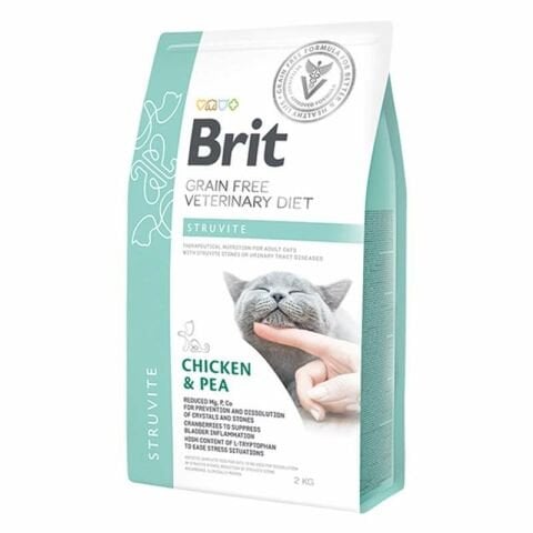 Brit Veterinary Diet Struvite İdrar Yolu Sağlığı için Tahılsız Kedi Maması 2 kg (stt:08/2027)