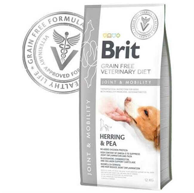 Brit Veterinary Diet Joint & mobility Eklem Sağlığı Destekleyici Tahılsız Köpek Maması 12 kg (stt.06/2027)