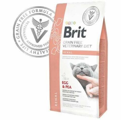 Brit Veterinary Diet Renal Böbrek Yetmezliği için Kedi Maması 2 kg (stt:07/2025)