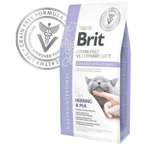 Brit Veterinary Diet Gastrointestinal Sindirim Sistemi Destekleyici Tahılsız Kedi Maması 5 kg (stt:06/2027)