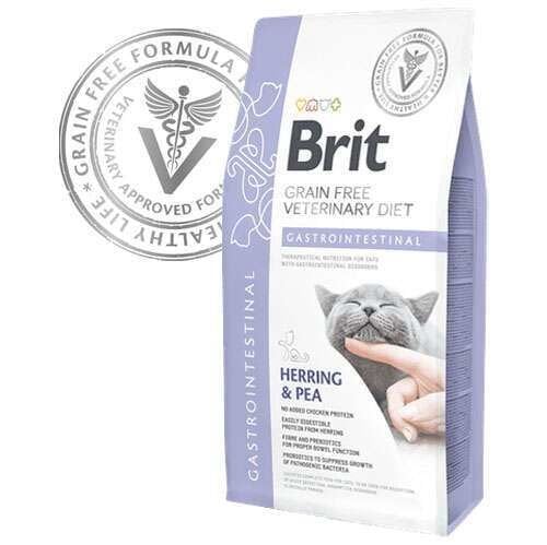 Brit Veterinary Diet Gastrointestinal Sindirim Sistemi Destekleyici Tahılsız Kedi Maması 5 kg (stt:12/2027)