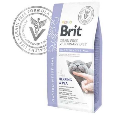Brit Veterinary Diet Gastrointestinal Sindirim Sistemi Destekleyici Tahılsız Kedi Maması 5 kg (stt:12/2027)