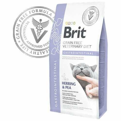 Brit Veterinary Diet Gastrointestinal Sindirim Sistemi Destekleyici Tahılsız Kedi Maması 2 kg (stt:08/2027)