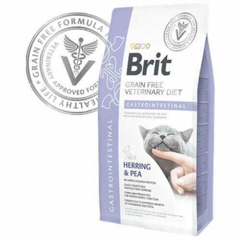 Brit Veterinary Diet Gastrointestinal Sindirim Sistemi Destekleyici Tahılsız Kedi Maması 2 kg (stt:08/2027)