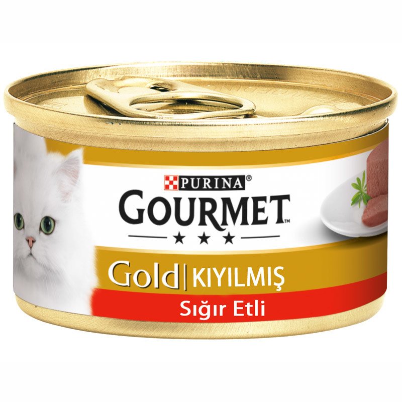Gourmet Gold Sığır Etli Kıyılmış (Pate) Kedi Maması 85 Gr(stt.05/2026)