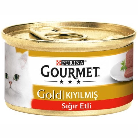 Gourmet Gold Sığır Etli Kıyılmış (Pate) Kedi Maması 85 Gr(stt;09/2026)