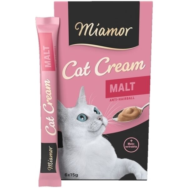 Miamor Cream Malt Tamamlayıcı Ek Besin ve Kedi Ödül Maması 6X15GR(stt.03/2028)