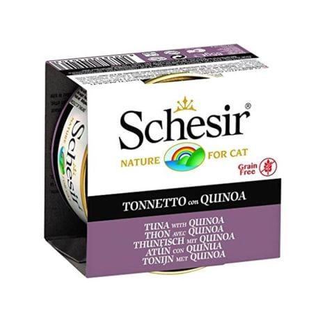 Schesir Jöle içinde Ton Balıklı Kinoalı Tahılsız Kedi Konservesi 85 gr (stt:03/2027)