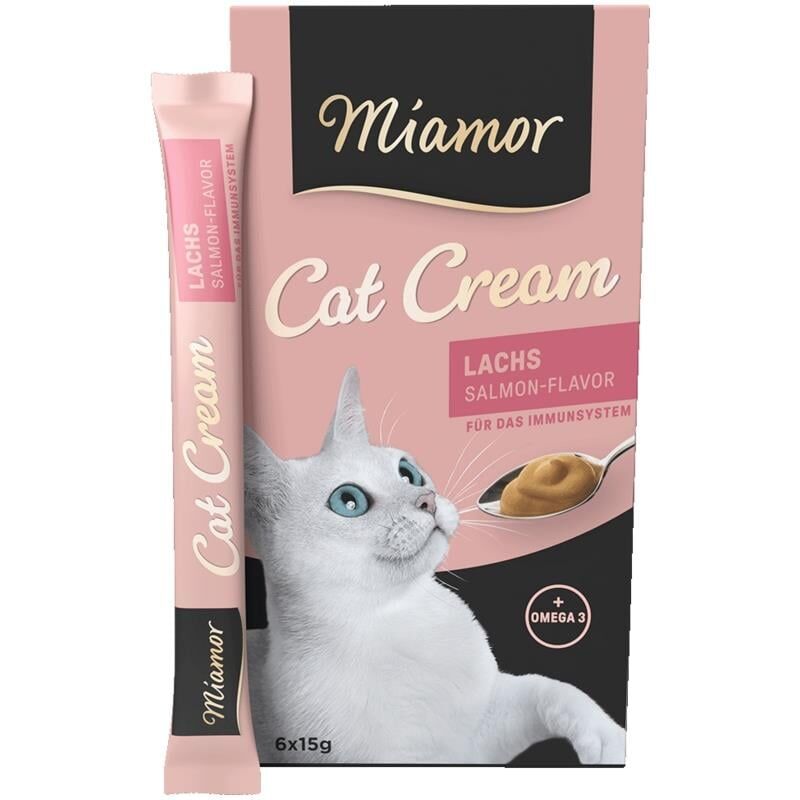 Miamor Cat Cream Lachs Somonlu Kedi Ödül Maması 6×15g (stt.06/2026)