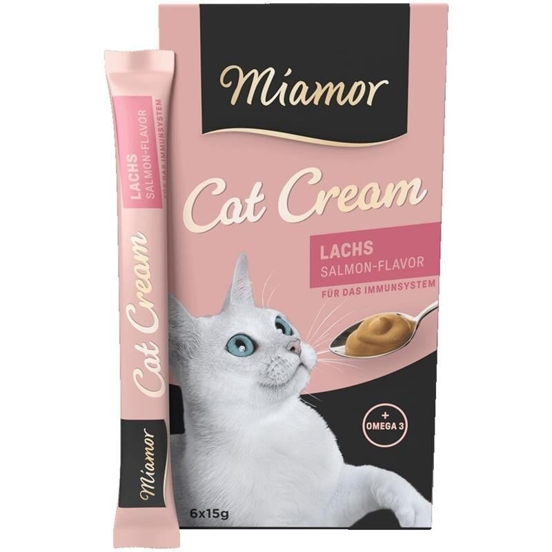 Miamor Cat Cream Lachs Somonlu Kedi Ödül Maması 6×15g (stt.12/2027)