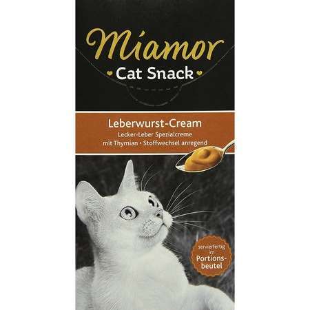 Miamor Cat Snack Cream Ciğerli Kedi Ödülü 6 x 15 Gr(stt.08/2027)