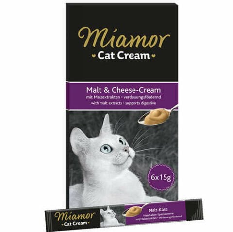 Miamor Cat Snack Malt Cream Peynirli Kedi Ödülü 6 x 15 Gr(stt.12/2026)