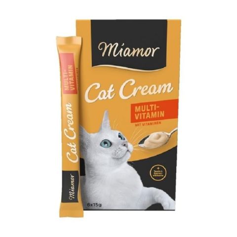 Miamor Cat Snack Multi Vitamin Cream Kedi Ödülü 6x15 Gr(stt.09/2027)