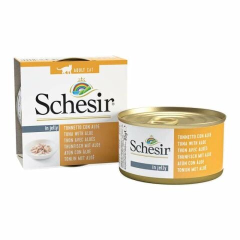 Schesir Jöle içinde Ton Balıklı ve Aloeveralı Tahılsız Kedi Konservesi 85 gr (stt:,03/2027)