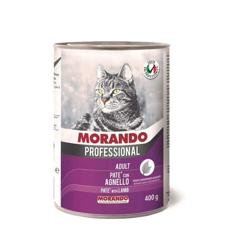 Morando Professional Pate Kuzu Etli Ezme Kedi Konservesi 400 gr(stt.07/2026)Yeni Ürün.