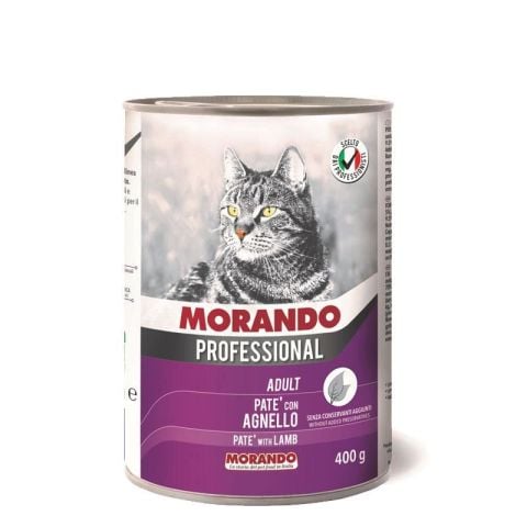 Morando Professional Pate Kuzu Etli Ezme Kedi Konservesi 400 gr(stt.07/2026)Yeni Ürün.