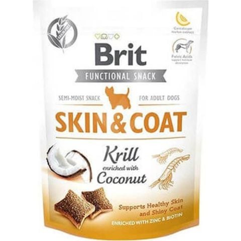 Brit Care Skin Coat Hindistan Cevizi Deri Ve Tüy Sağlığı Tahılsız Köpek Ödülü 150 Gr (stt.01/2027)