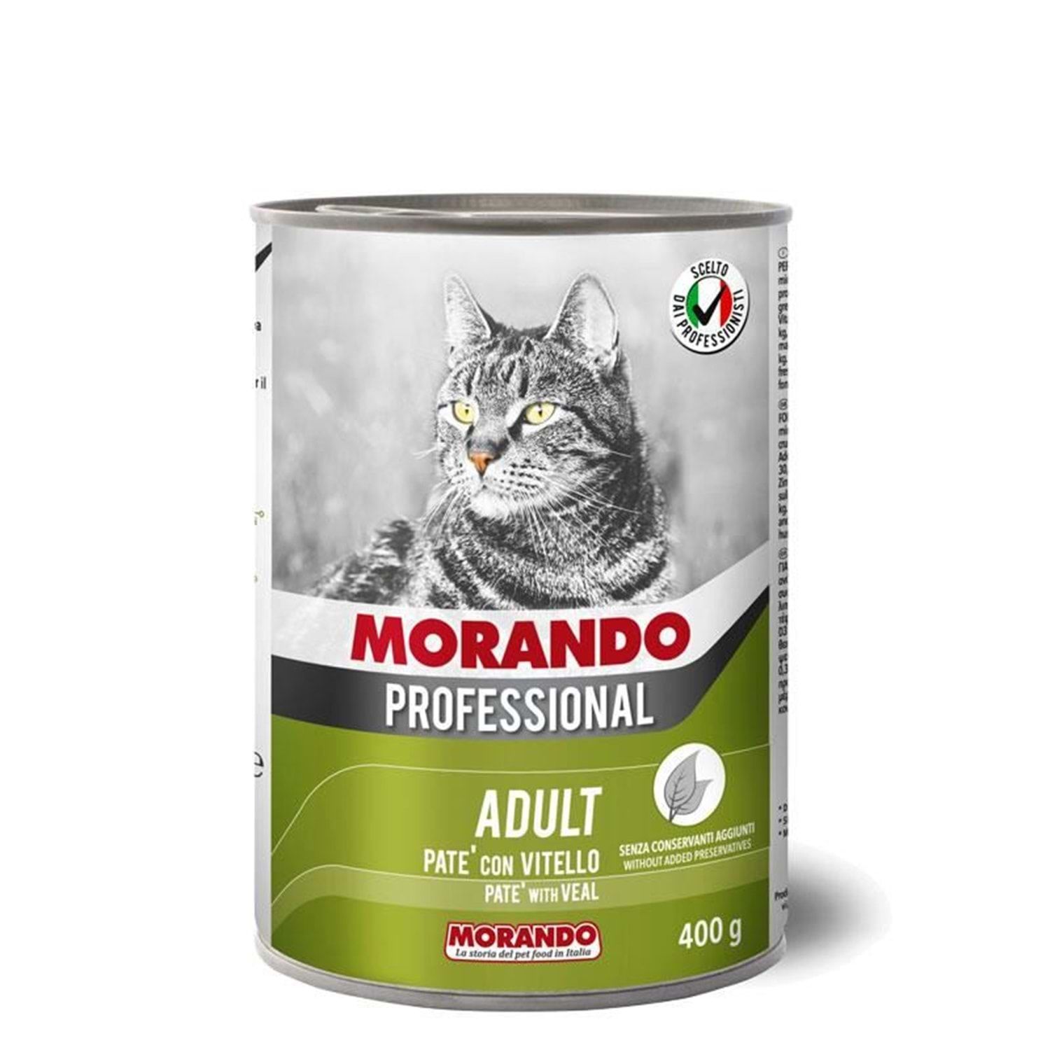 Morando Professional Pate Dana Etli Ezme Kedi Konservesi 400 gr(stt.07/2026)Yeni Ürün.