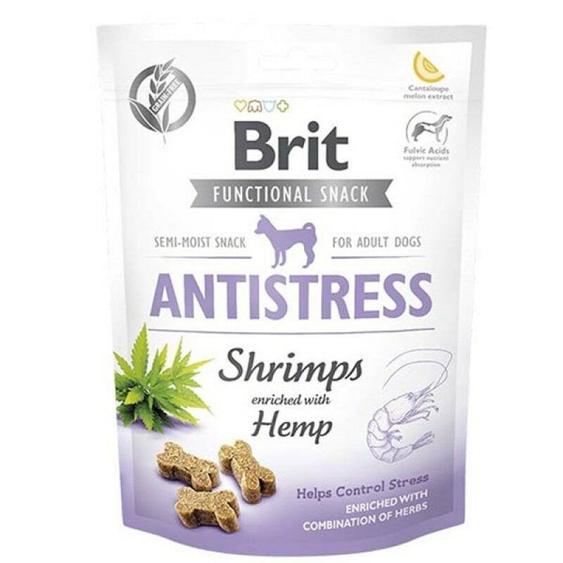 Brit Functional Snack Antistress Karidesli ve Kenevirli Köpek Ödülü 150 gr (stt:02/2027)